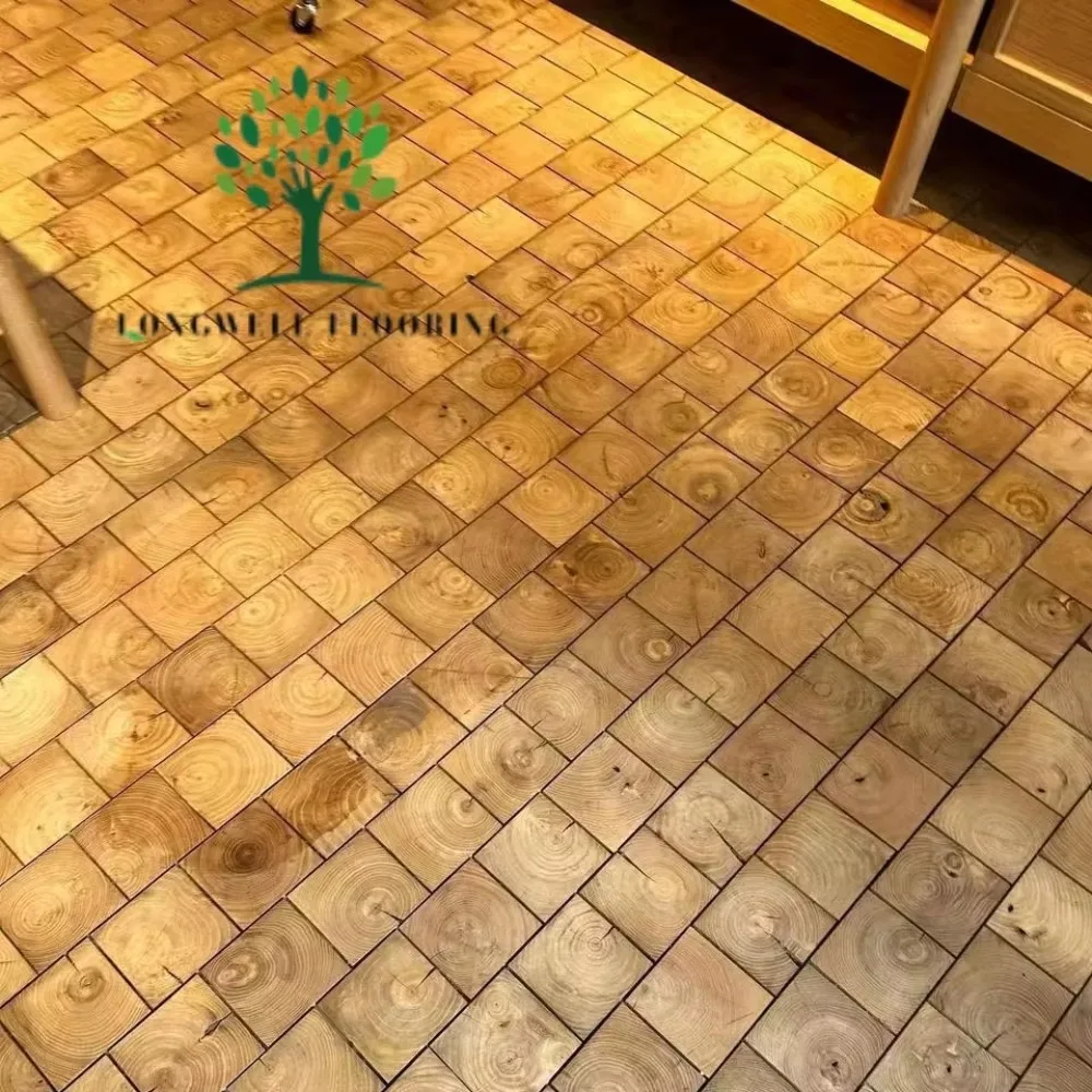 Customized version Solid wood square parquet tile