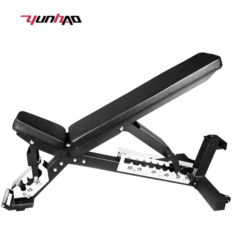 Hot Sales Commercial Home Gym Equipment Adjustable Dumbbell Bench with Steel Frame Black Color Unisex for Fitness