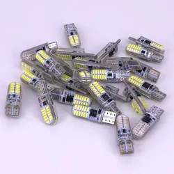 10x Strobe T10 Led light w5w led bulbs t10 Car clearance lights Side marker light position light Signal lamp License plate light