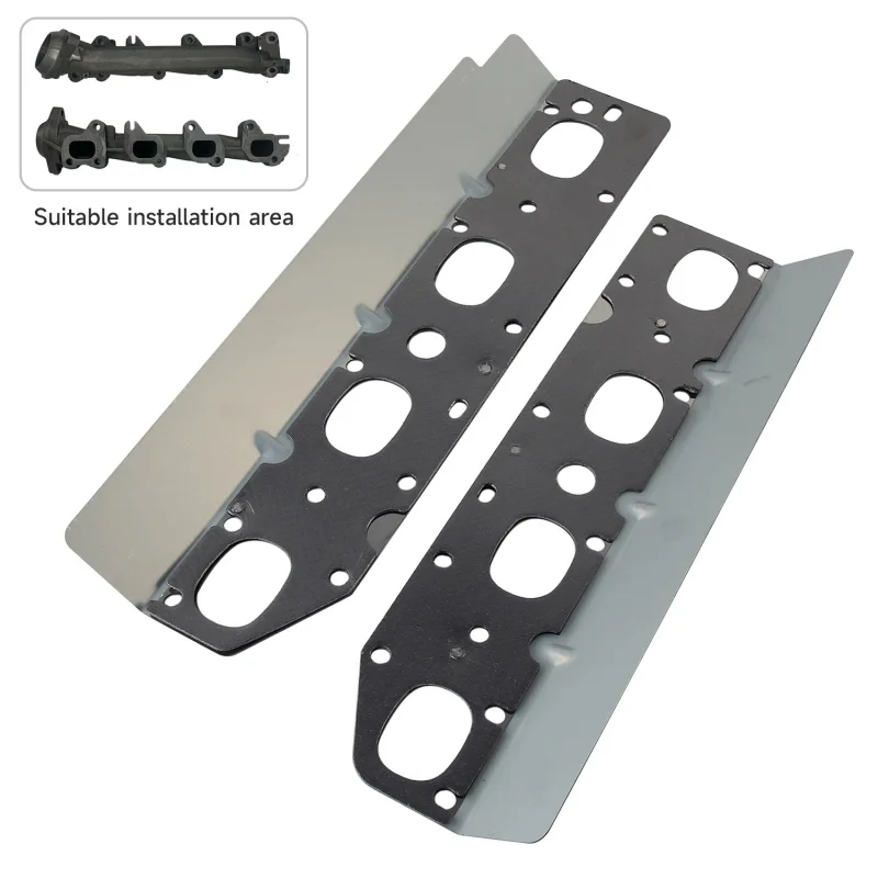 Compatible with 5.7L HEMI V8 Engine 57073 Silver Car Exhaust Manifold Hardware & Gasket Kit Chrysler Dodge Jeep Ram vehicles