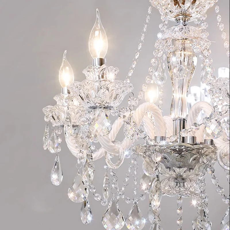 Modern Crystal Chandelier for Home Decoration, Living Room Pendant Lamp, Dining Room Pendant Lights, Iluminação Interior