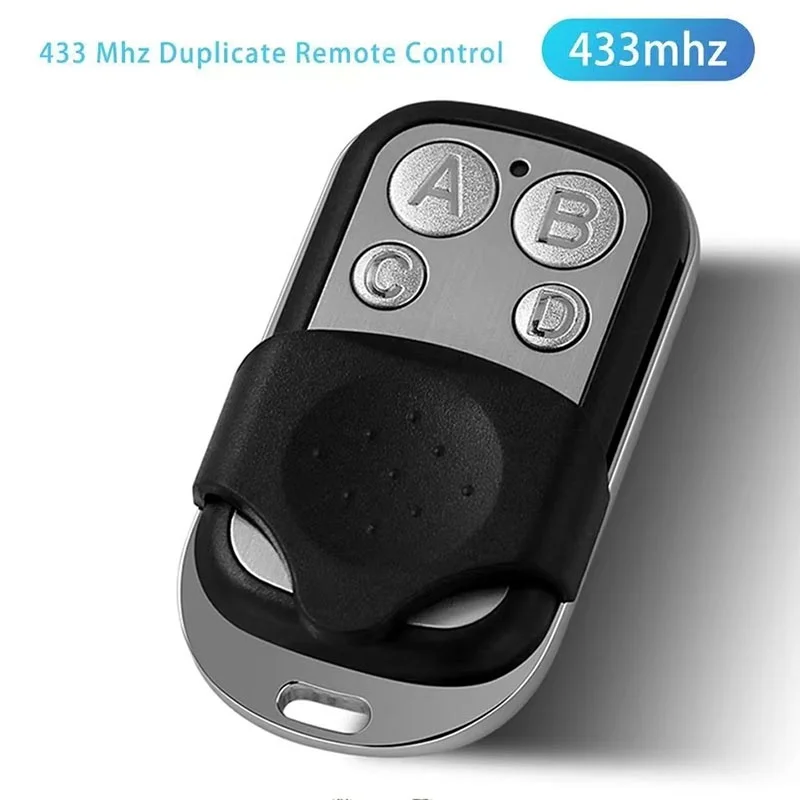 

Universal 4 Button Garage Door Opener Remote Control 433MHz Clone Fixed Learning Rolling Code Duplicator Garage Door Gate Opener