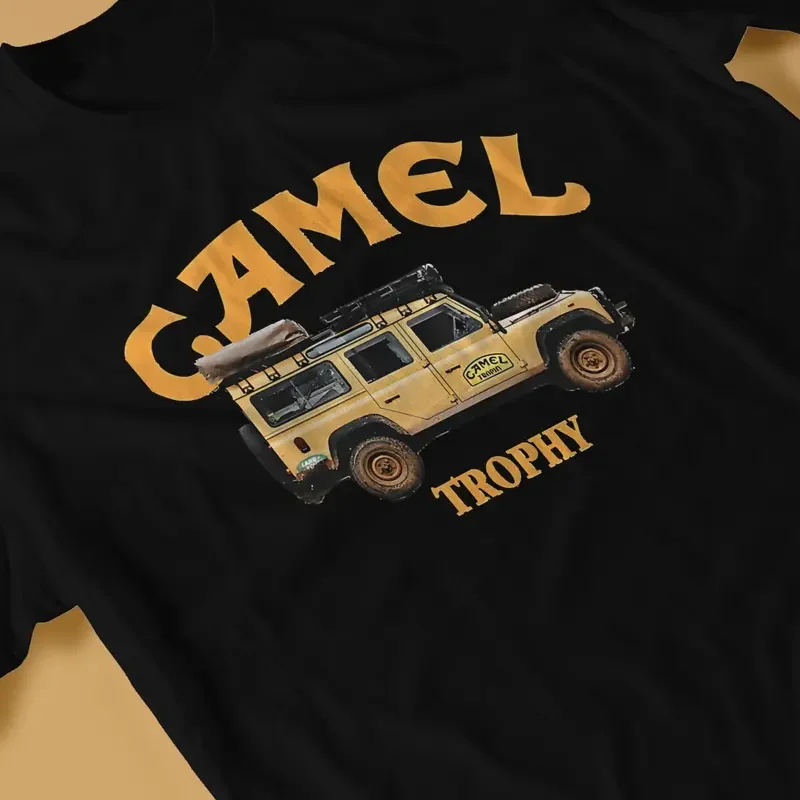 Camelo troféu camiseta masculina, gola redonda clássica, camiseta básica, personalizar roupas, streetwear criativo, presente