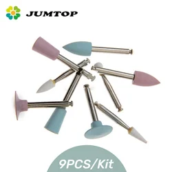 JUMTOP Dental Resin Gring Head Teeth Polisher Composite Resin Polishing Kit RA Shank for Low Speed Handpiece