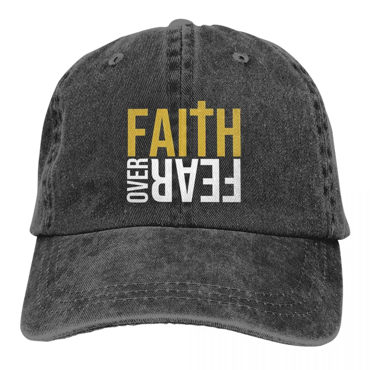 

Faith Over Fear Art Baseball Cap Jesus Christ Vintage Dad Hats Men Outdoor Adjustable Fit Hats Cap