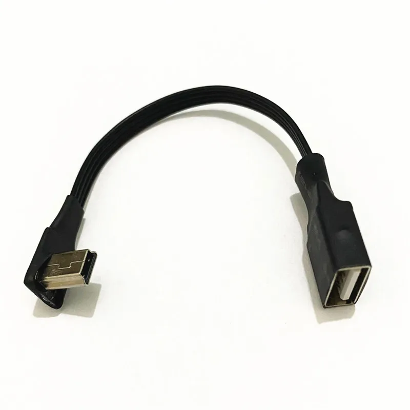 Кабель Mini usb otg из мягкого силикона, кабель Mini USB «папа»-«мама» usb2.0 OTG для подключения автомобильного U-диска 0,1 м/0,2 м