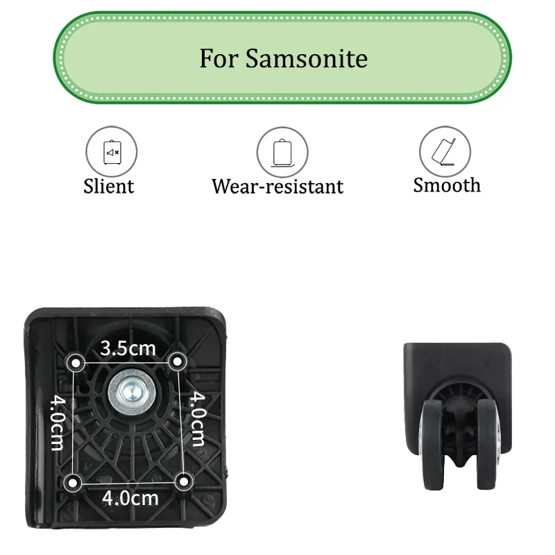 

For Samsonite 91T For Travel&Business Rotating Suitcase Wheels 360°Swivel Luggage Replacement Parts Wheels High Wear-Resistan