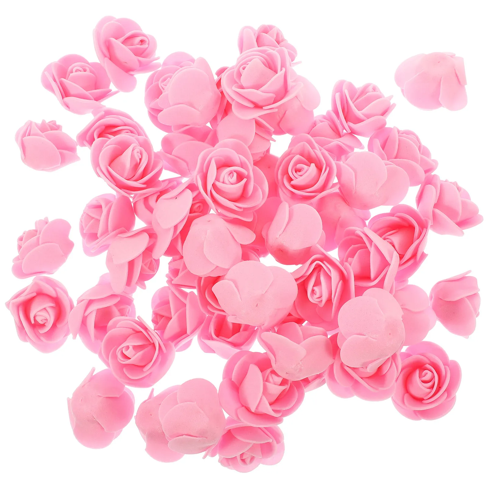 

200Pcs Artificial Rose Heads Foam Faux Flower Heads for DIY Crafts Wedding Decoration Bulk Craft Making Materials