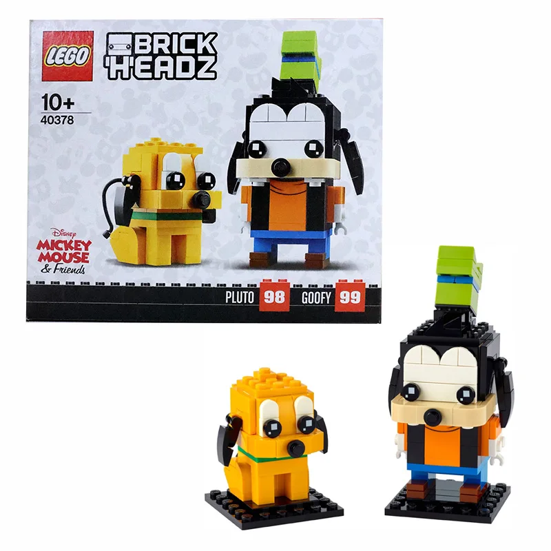 LEGO 40378 Disney Brick Headz Pluto Goofy Set