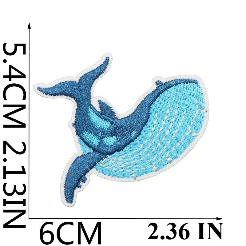 Luxury Cruise Embroidery Cloth Sticker Sea Trip Patch Sticker Blue Whale Computer Embroidery Chapter Seagull Decoration Chapter