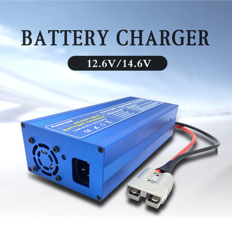 12v Battery Charge 60A 50a 14.6v Lifepo4 Charger 100A 85a Car Fast Charge Lithium Battery Charger 12.6V High Power Adapter