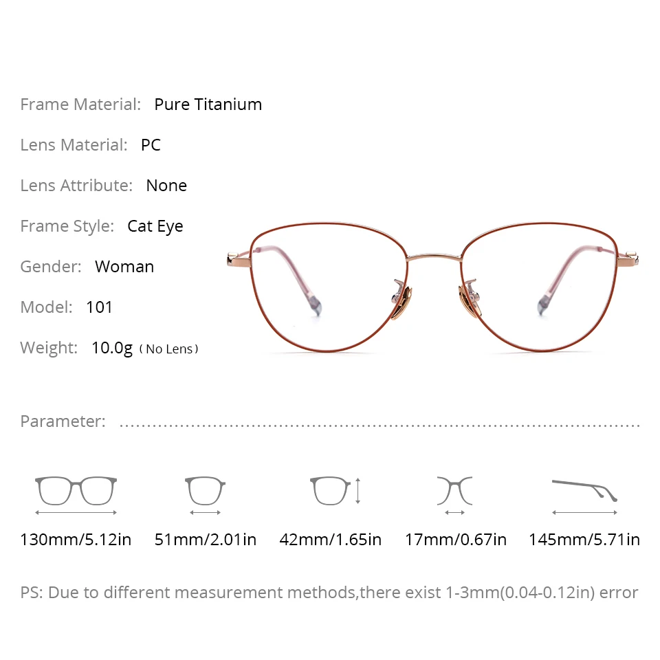 NIANZHEN إطار نظارات من التيتانيوم النقي للرجال 2025 جديد عين القط العلامة التجارية تصميم النظارات خفيفة الوزن نظارات ريترو 101 #5