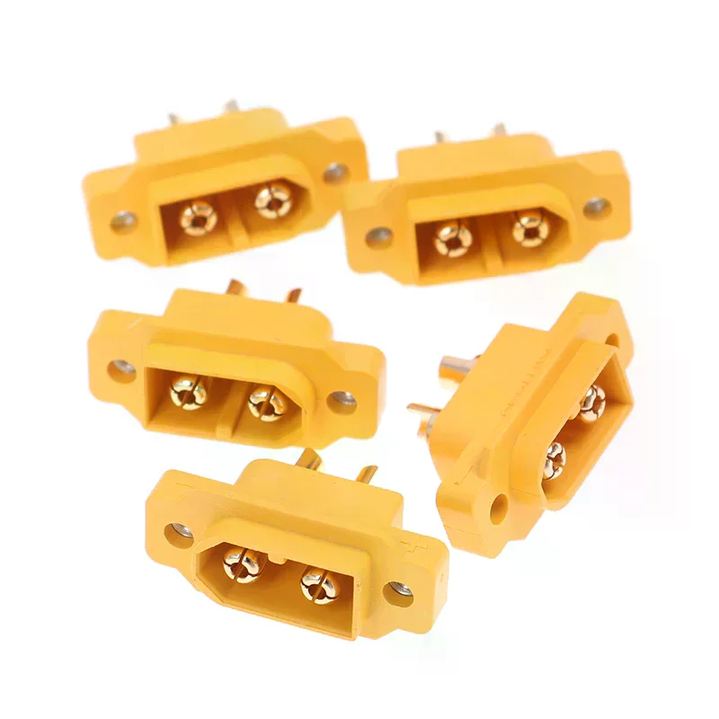 5pcs AMASS XT60E-M Mountable XT60 Male Plug RC Drone FPV Racing Fixed Board For
