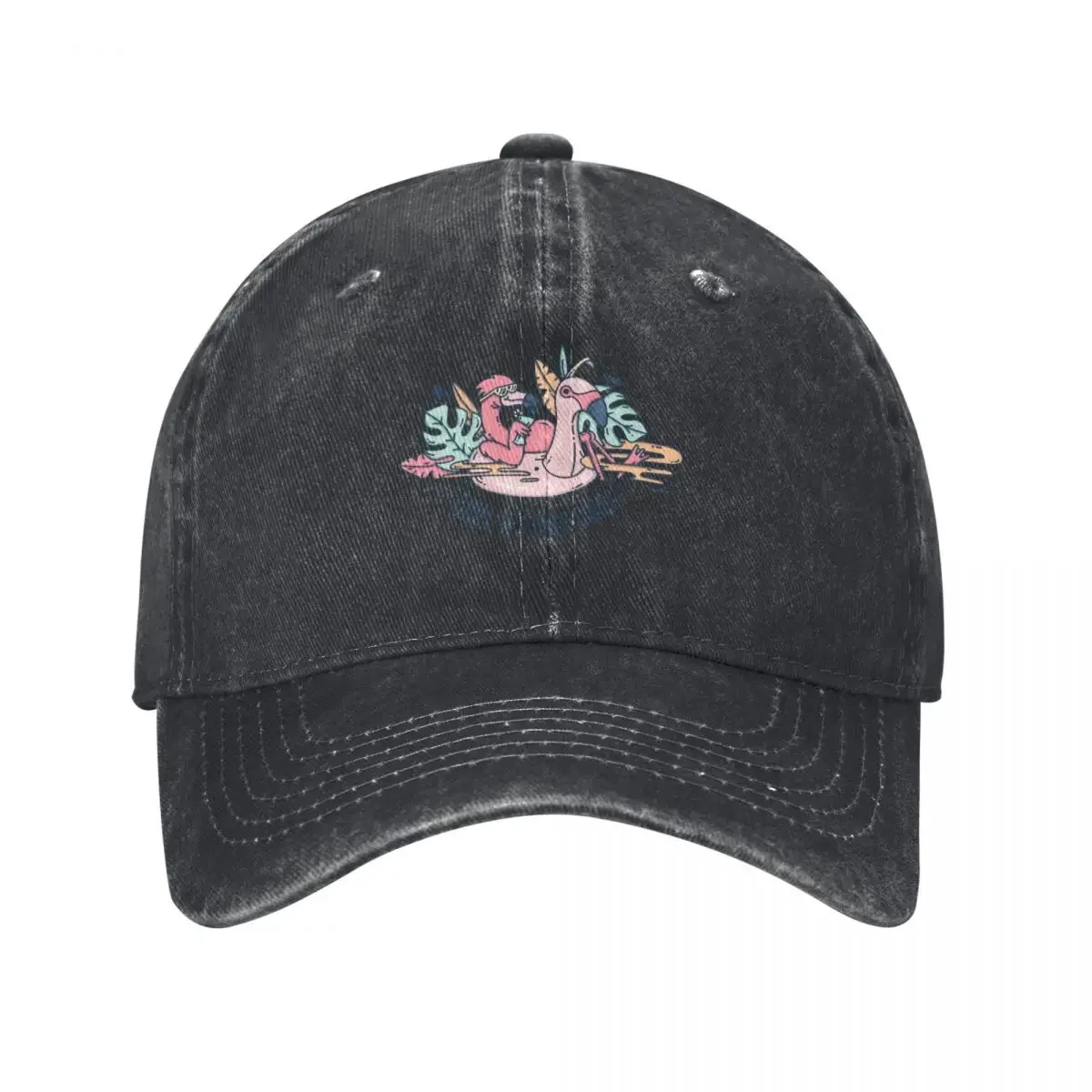 Chill Flamingo - Chill it's only chaos Baseball Cap Luxury Hat Brand Man cap Girl'S Hats Men's