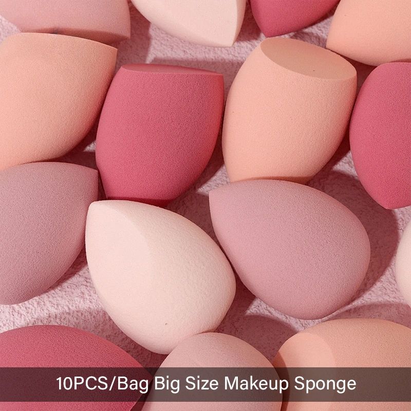 10 Pieces Makeup Sponge Cosmetic Puff Blenders Blending Sponge Foundation Applicator Cosmetic Sponges Makeup Tools Accessories