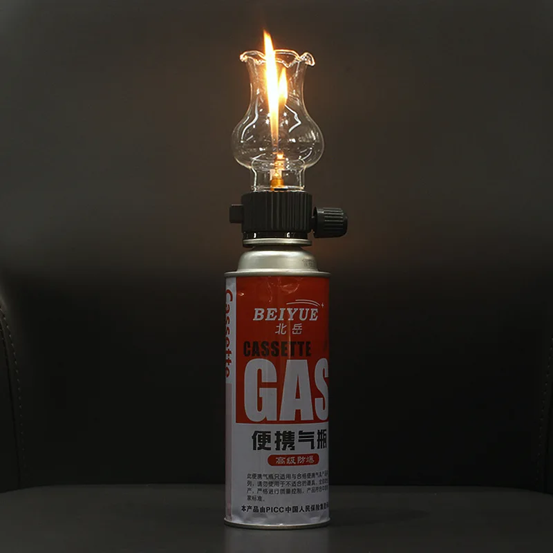 Card Stove Gas Cylinder Head Lighter Creative Gas Lamp Head Outdoor Camping Set New Product