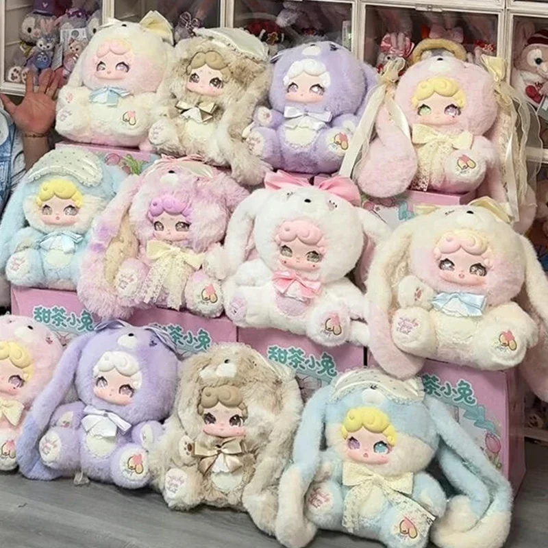 LuckyDeerNai الحلو الشاي الأرنب 600% سلسلة صندوق أعمى دمية LuckyDeerNai الفينيل الوجه صندوق غامض لطيف الأرنب أفخم مفاجأة حقيبة اللعب