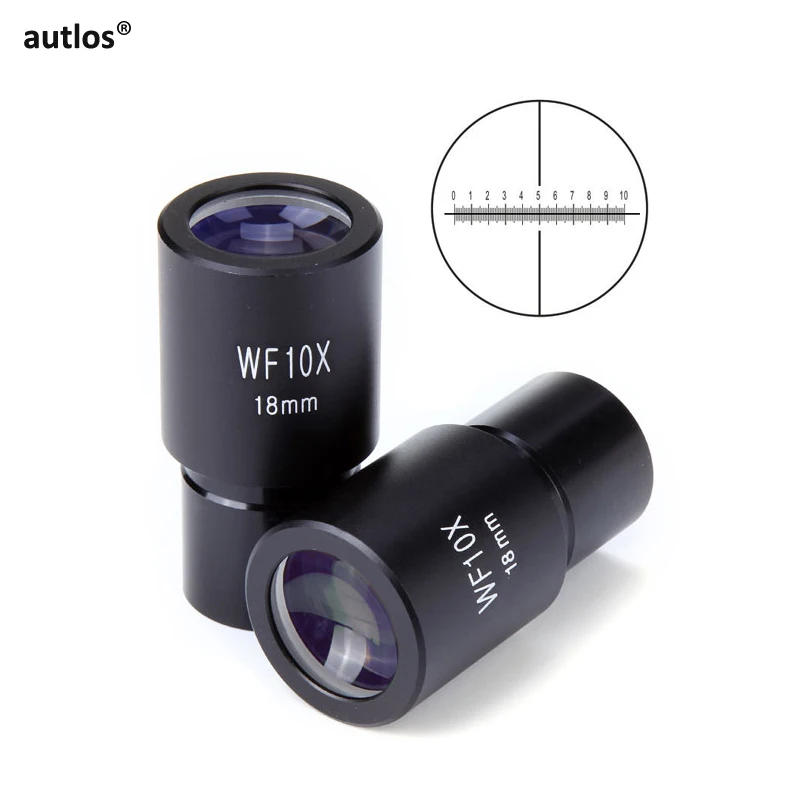 WF10X/18mm 23.2mm Microscope Eyepieces Wide Field Eyepiece Optical Lens Microscopio Ocular for Biological Microscope