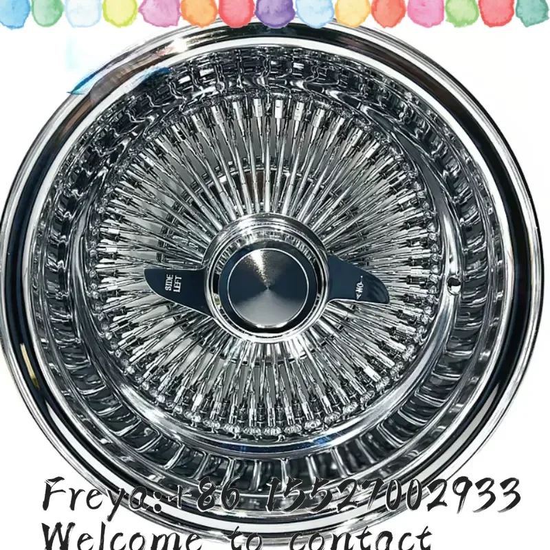 Lowrider 13x7 Reverse 100 Straight Lace Spoke Chrome Wire Wheel Rim Forging Wheel Zenith Wire Wheel