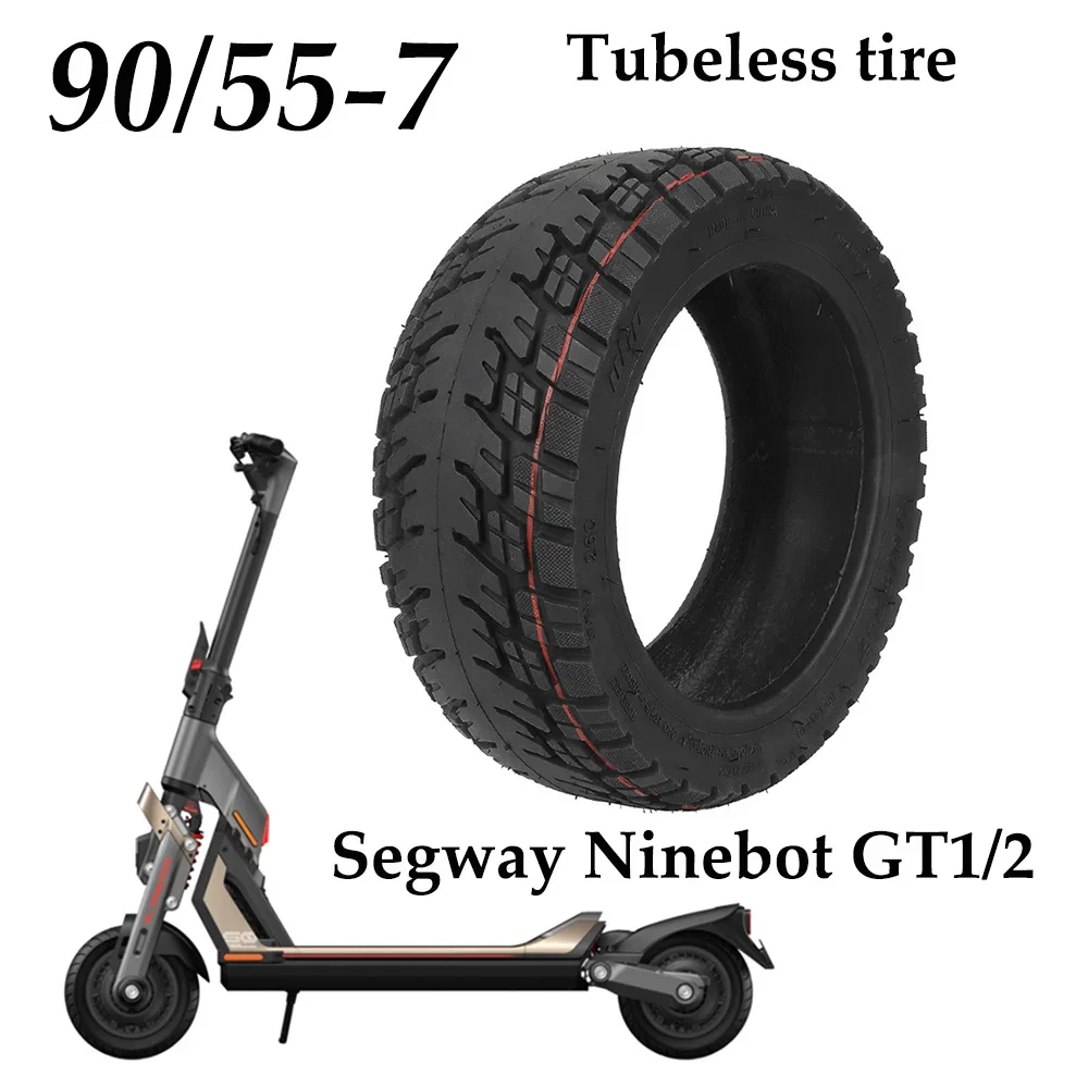 90/55-7 Tubeless Tire Off-road Anti-skid Tyre for Xiaomi Segway Ninebot GT1 2 Electric Scooter