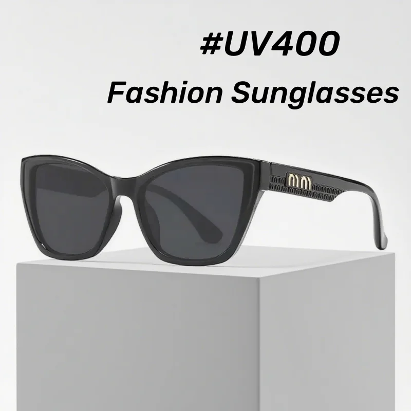 

2025 Retro Large Frame Sunglasses Women Outdoor Sunscreen UV Protection Fashion Cat Eye Sunglasses Men's Driving Goggles