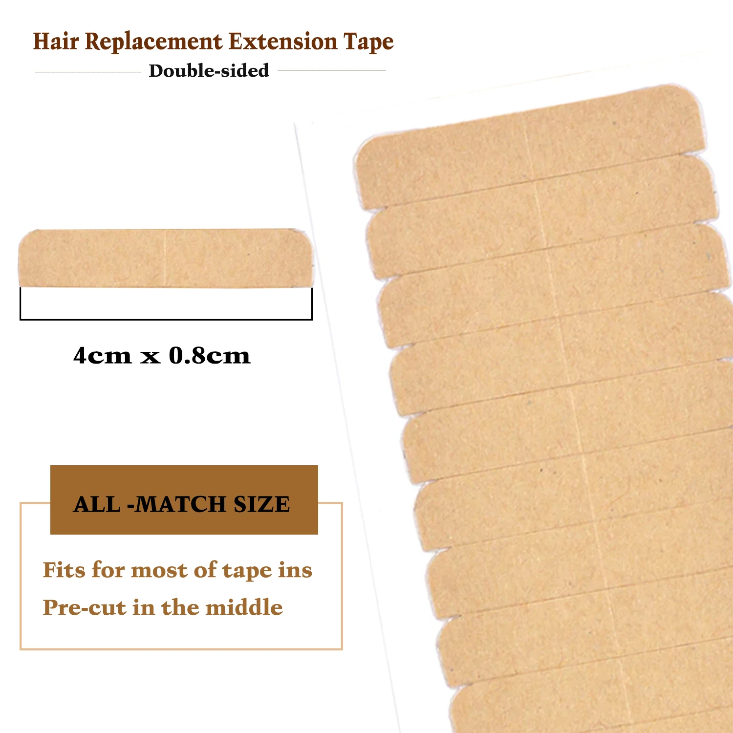 Hair Extension Tape Tabs Bulk Double Sided Tape in Extension Replacement Adhesive Wig Tape Adhesive Hair Extension Tapes Beauty