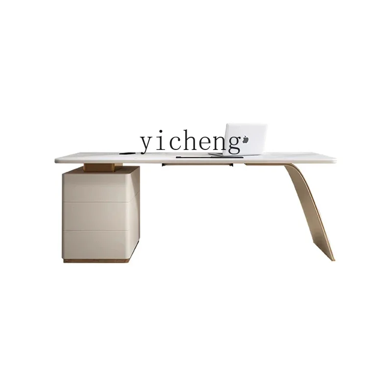 rock slab desk light luxury modern simple office desk and chair computer desk study workbench