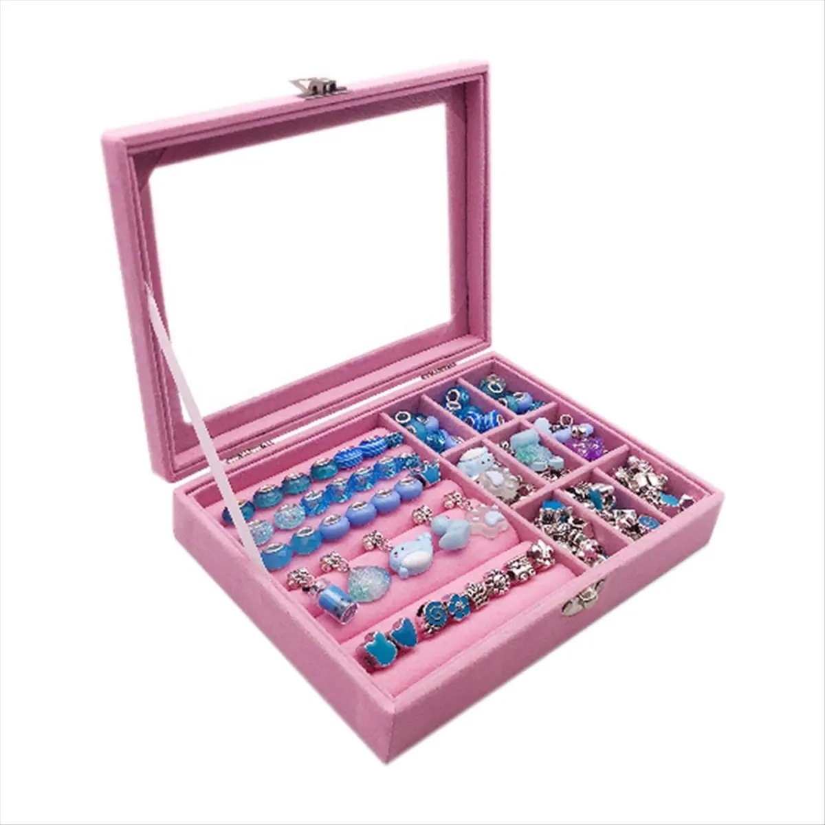 【COUPON!】{0}DIY Beaded Bracelet Set with Storage Box Girls Bracelet DIY Handmade Jewelry Making Kit Acrylic Hole Beads C