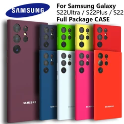 For Samsung Galaxy S22 S22 Plus S22 Ultra Case Silky Silicone Cover Soft-Touch Back Protective Housing For S22 S23 FE PLUS S21FE
