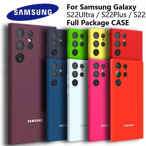 For Samsung Galaxy S22 S22 Plus S22 Ultra Case Silky Silicone Cover Soft-Touch Back Protective Housing For S22 S23 FE PLUS S21FE