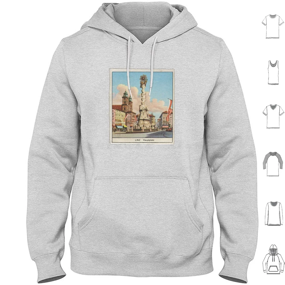 Hauptplatz Austria Hoodies Long Sleeve Adventure Travel Beach Vintage Retro Polaroid Happy Peaceful Mountain Swiss