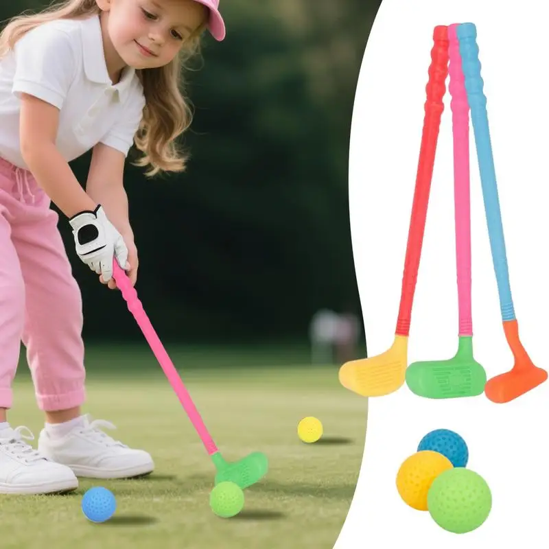 Crianças clubes de golfe da criança brinquedos ao ar livre golfe interativo família ligação jogo para quintal jardim indoor ao ar livre pré-escolar esportes