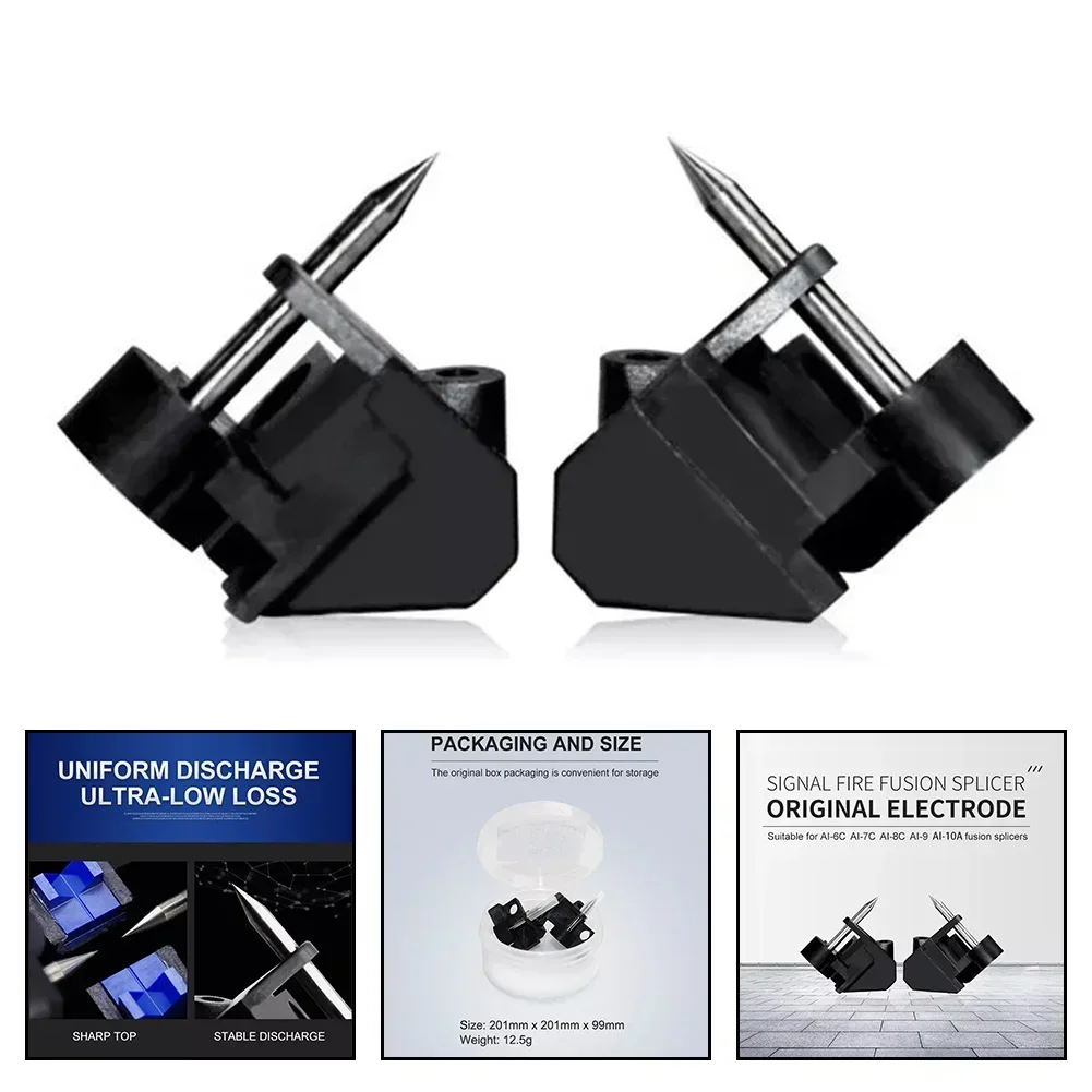 光ファイバ融着接続器,信号電極,電気機器部品,AI-6A,6c,7c,8c,9,10,2個用電極