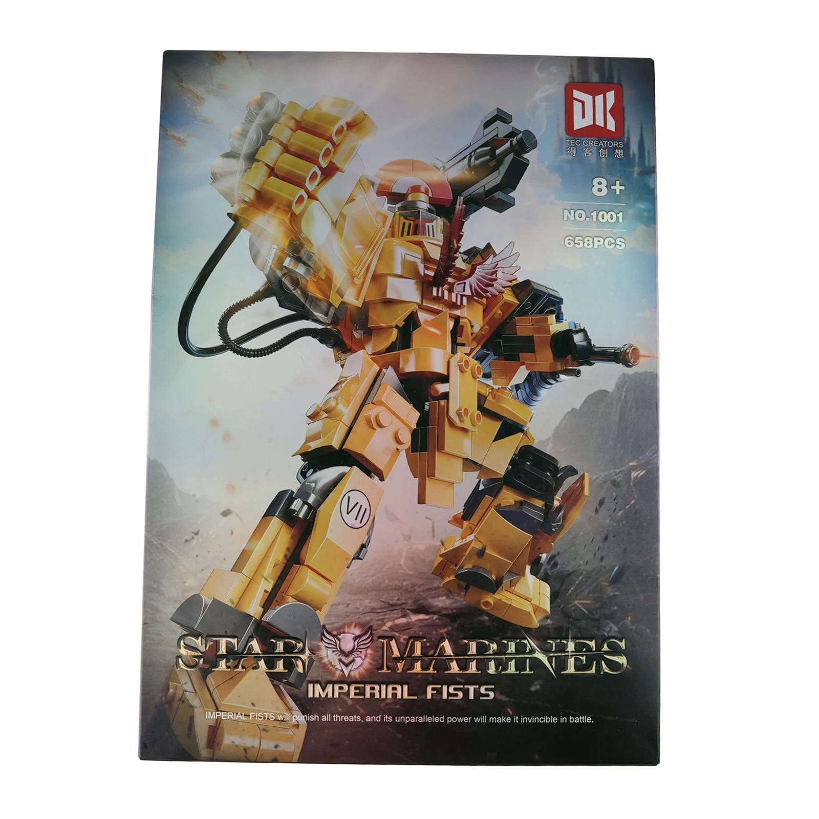 

Конструктор 1001 Heavy Punch Fighter, 658 деталей, MOC, коллекционная модель, фигурка бойца, креативный DIY, подарок для мальчиков, набор игрушек