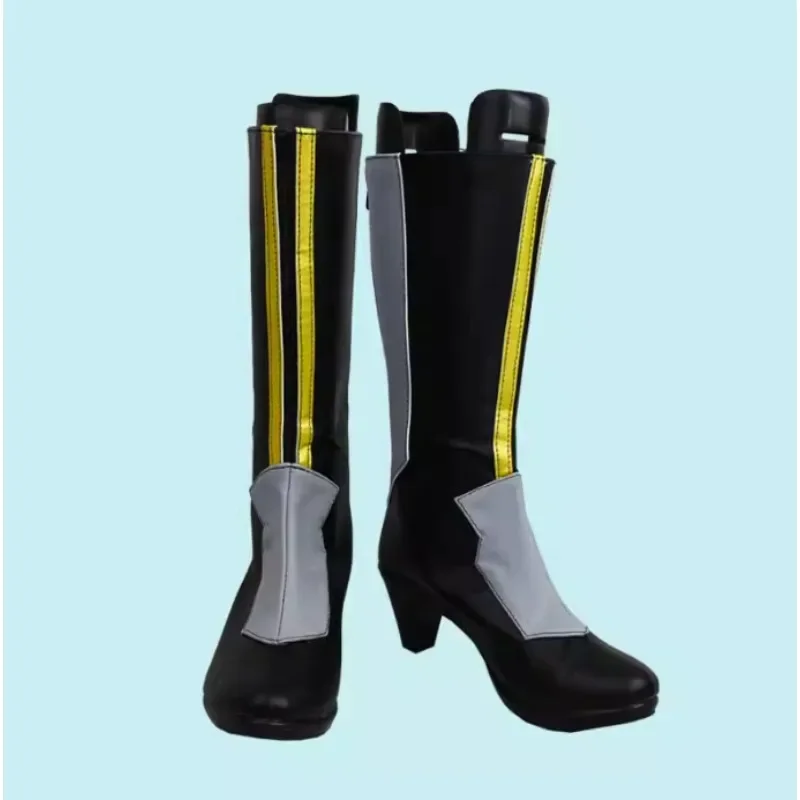 Gra Zenless Zone Zero Von Lycaon Cosplay Czarne Buty Halloween Party Męski Elegancki Strój Roleplay Fajne Buty Anime Komiks Rekwizyty