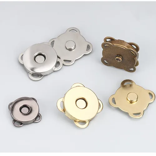 Imagen 2 del producto Juego de 1/100 de botones magnéticos invisibles de Metal para coser en el botón, cierres de bloqueo, sujetadores para bolsos, ropa, manualidades, accesorios DIY