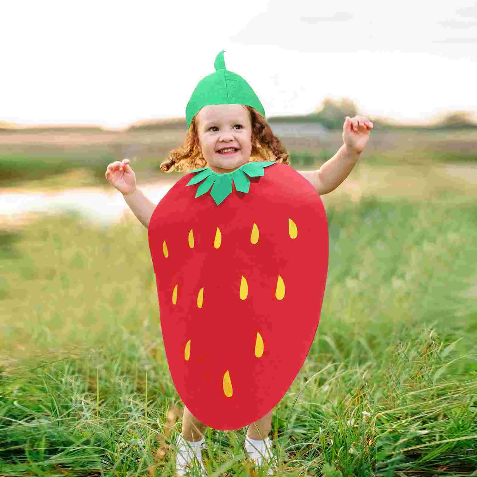 Strawberry Child Toddler Halloween Costumes for Kids Children Fruit Novelty Party Pineapple Fashion Show Prop