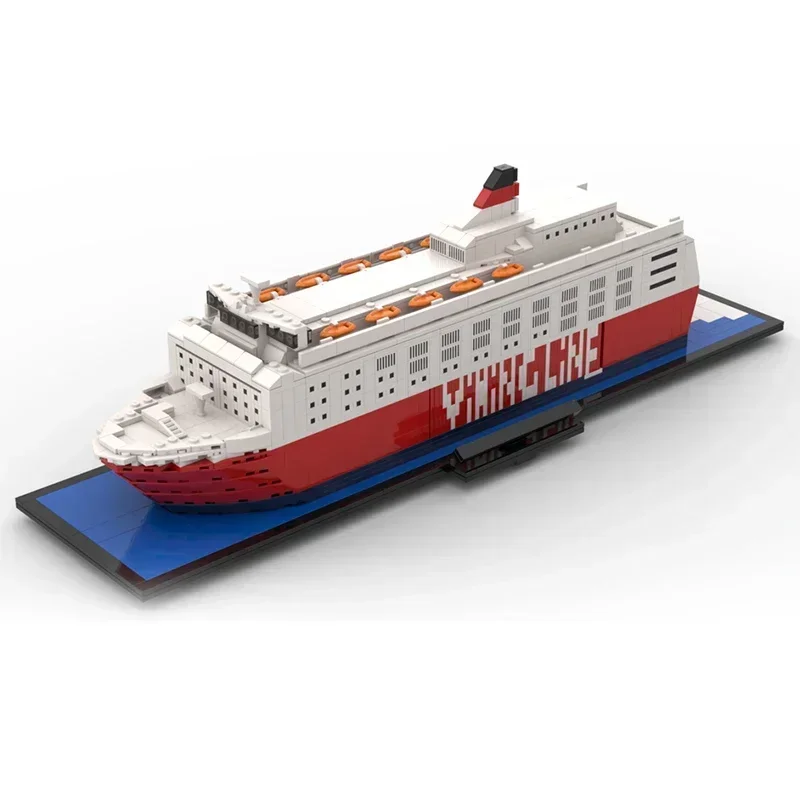 Moc Building Blocks คลาสสิก Ferry รุ่น Viking Sally ทางเทคนิคอิฐ DIY ประกอบของเล่นก่อสร้างสําหรับเด็กวันหยุดของขวัญ