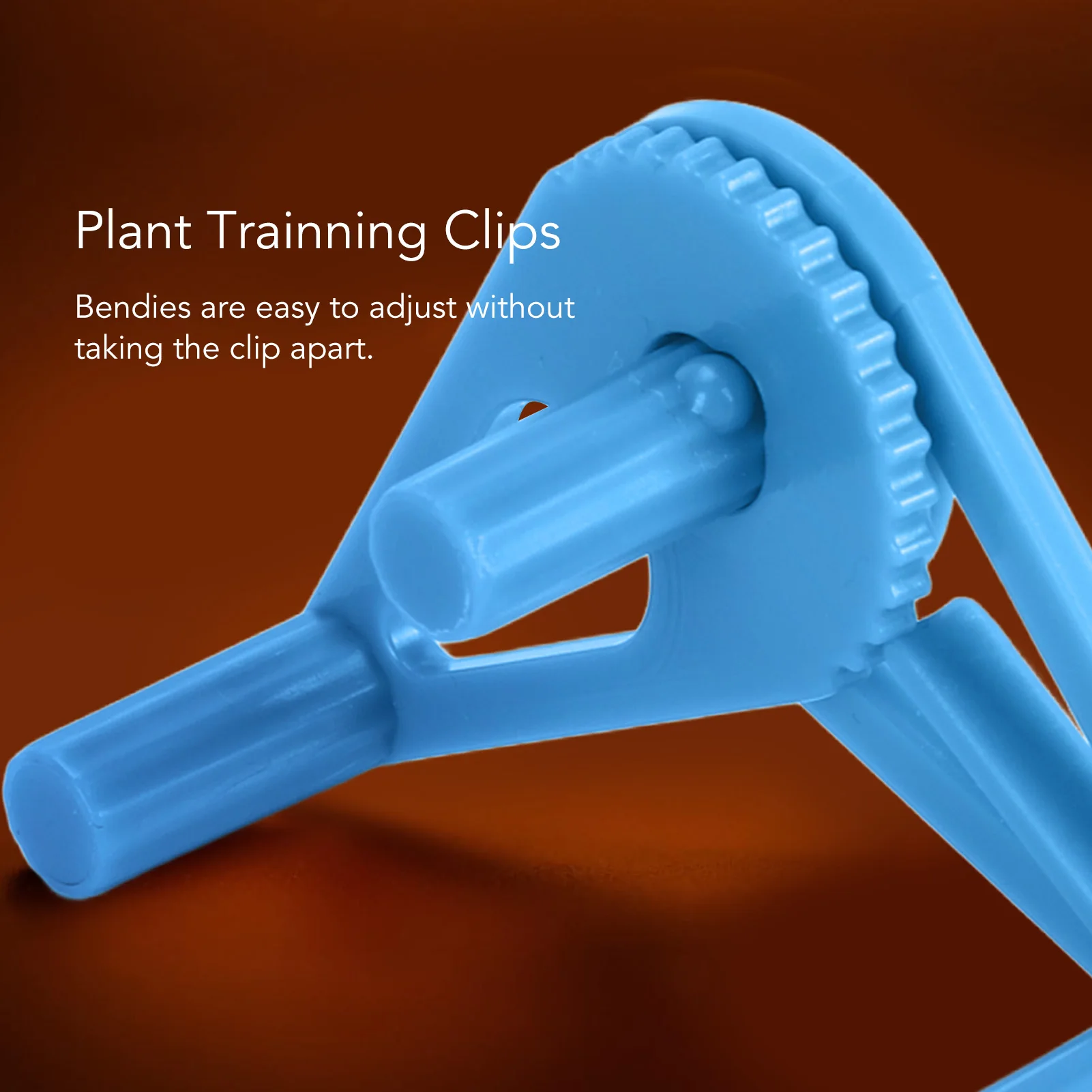 50Packs Plant Support Clip Branch Reusable Adjustable Stem Trainer Clip For Vegetables Blue