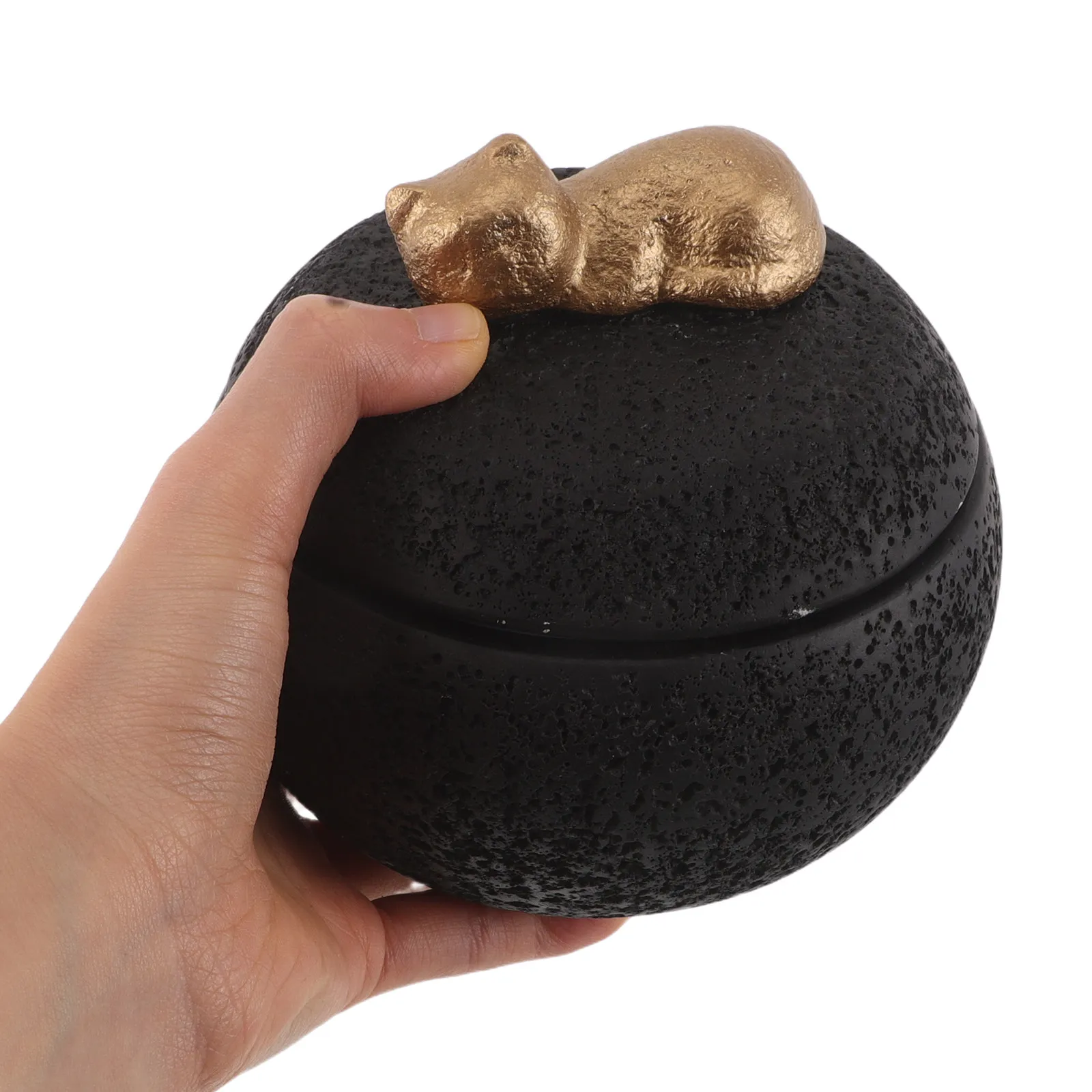 

Урна для кремации домашних животных 350 мл - Цементная мемориальная коробка в форме кошки - Герметичный отсек для праха - Памятный сувенир для хранения останков питомца