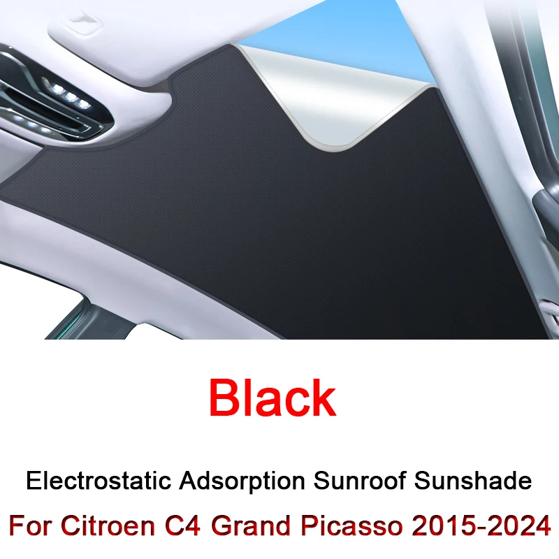 

Car Electrostatic Adsorption Sunroof Sunshade Covers Fit For Citroen C4 Grand Picasso 2015-2024 Heat Insulation Skylight Sticker