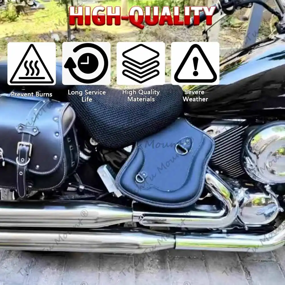 Motorrad Wärme Sattel Schild PU Leder Motor abdeckung Deflektor für Harley Touring Softail Dyna Sportster XL Zubehör