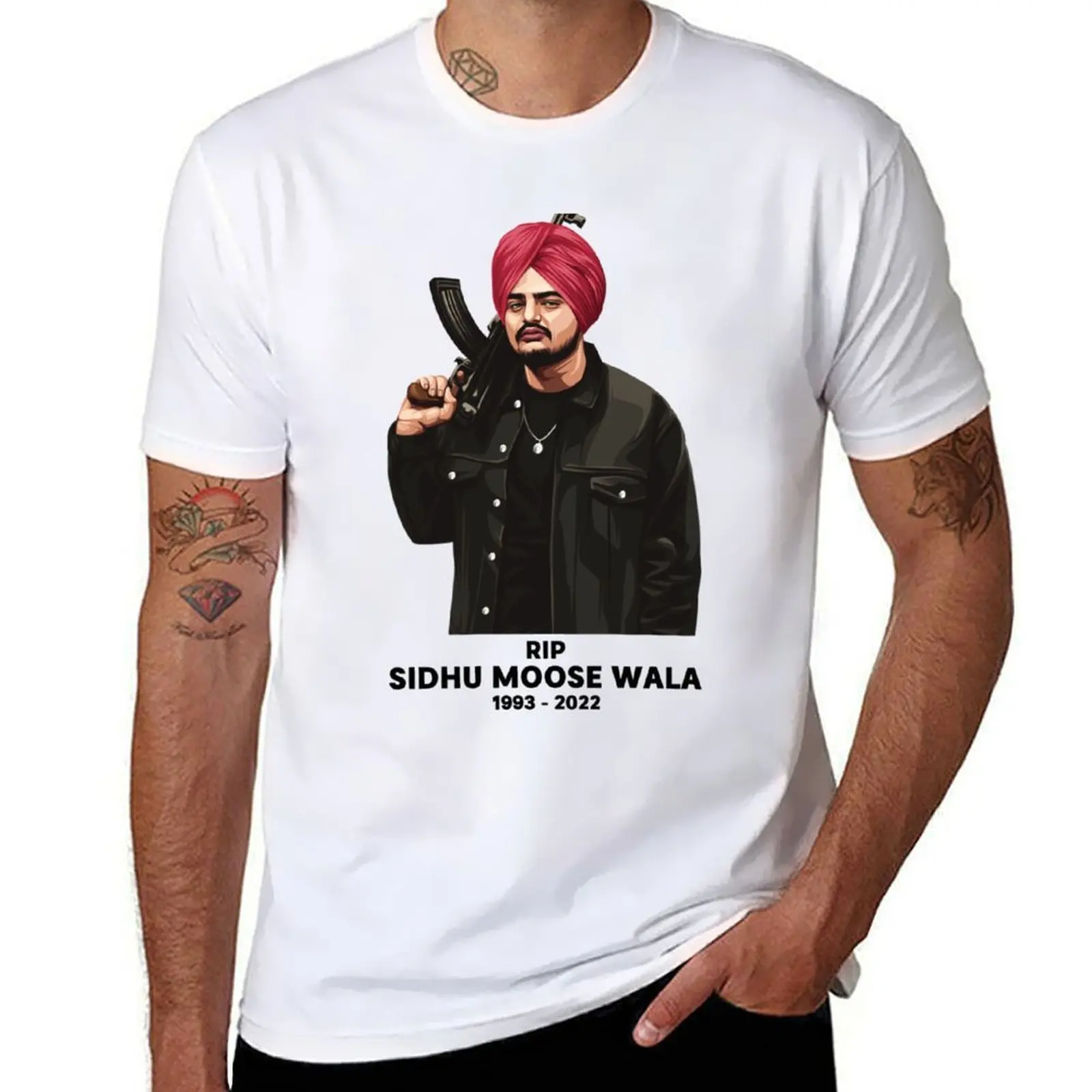 

Rip Sidhu Moose Wala 19932022 sidhu moosewala T-Shirt anime tshirt cotton t shirts high quality T-Shirt