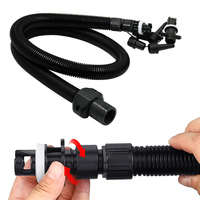 Inflatable Air Pumps Hose Nozzle Kit For 20PSI Kayaks Air Pump Tube Adaptor Paddle Board Boat Accessories With 6 Nozzle Sizes