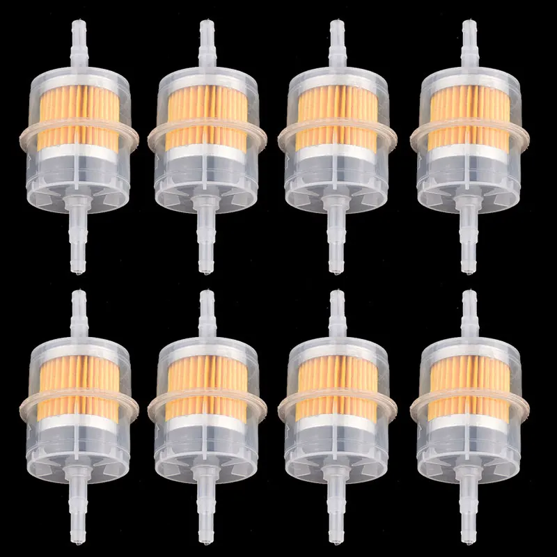 5~10Pcs 6/8mm Car Motocycle Fuel Filter Engine Inline Carb Fuel Gas Filter For Lawn Mower Small Engine Car Motocycle Accessories