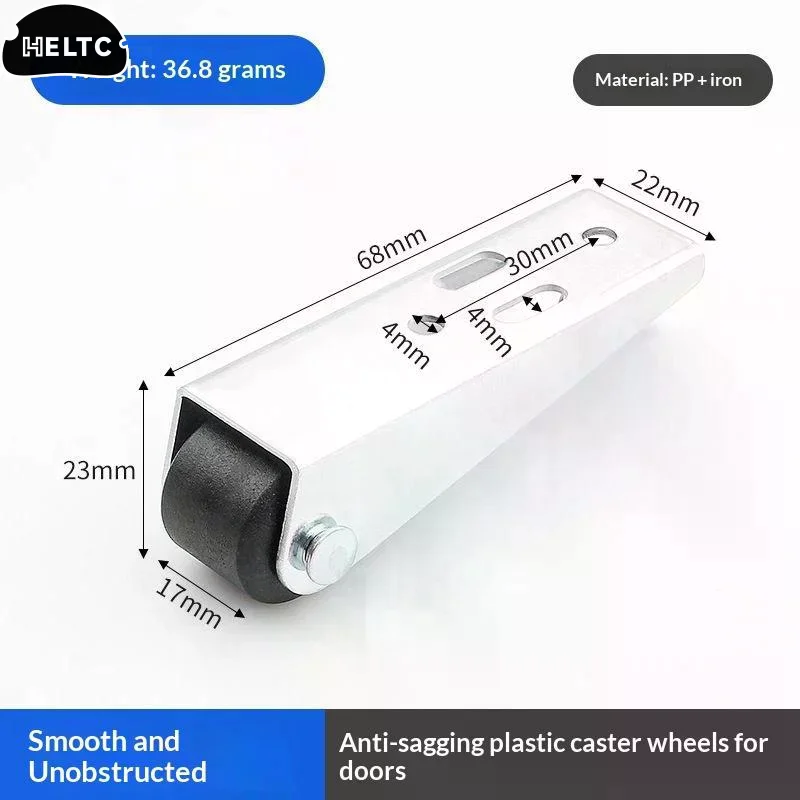 2Pcs Sliding Door Roller Pulley Universal Furniture Caster Wheel Mini Silent Easy-Glide Track Pulley Roller For Table Cabinet