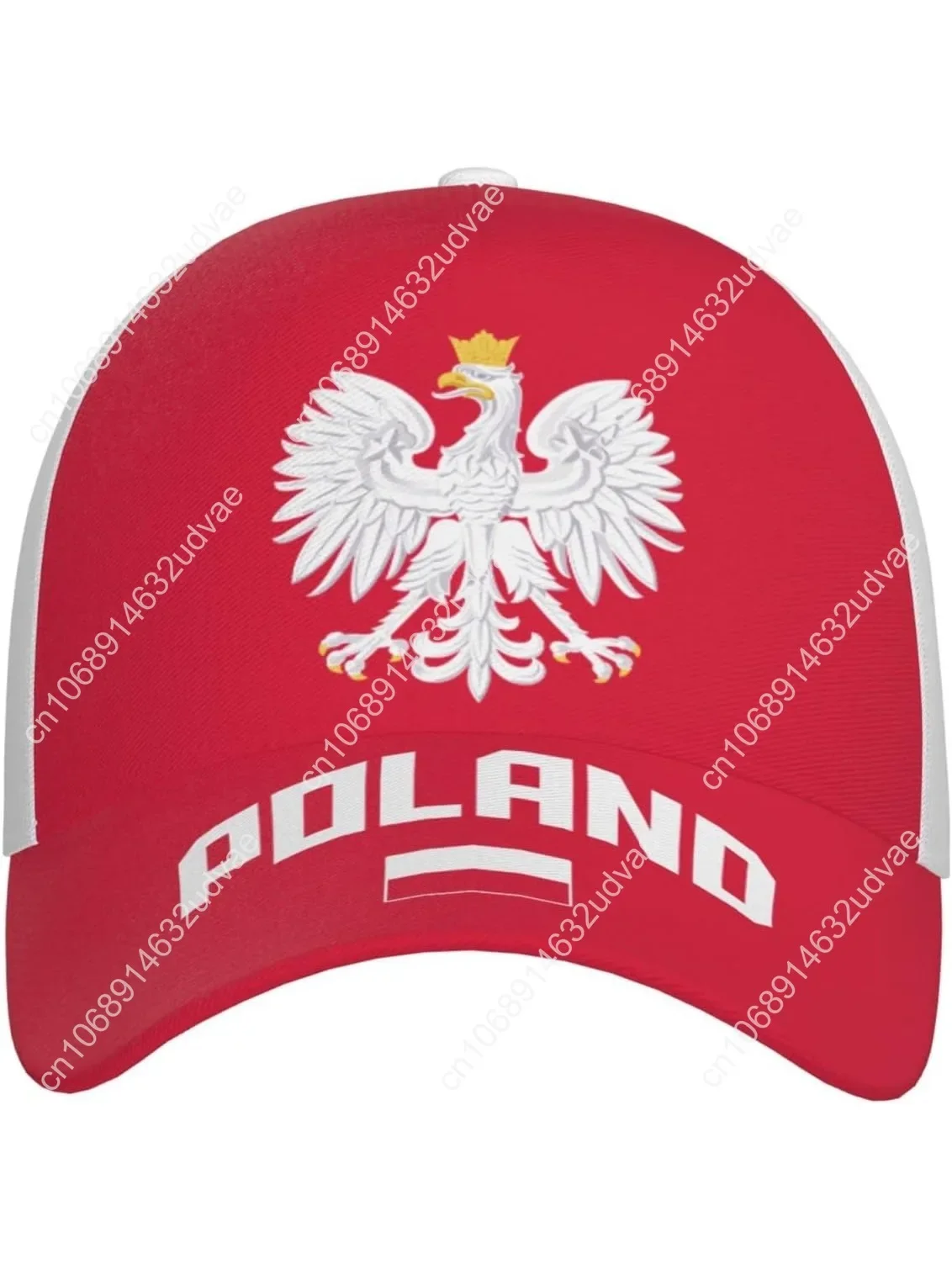 

Poland Flag Cool Polish Baseball Cap 3D Full Print Adult Unisex Adjustable Hat Soccer Patriotic Caps