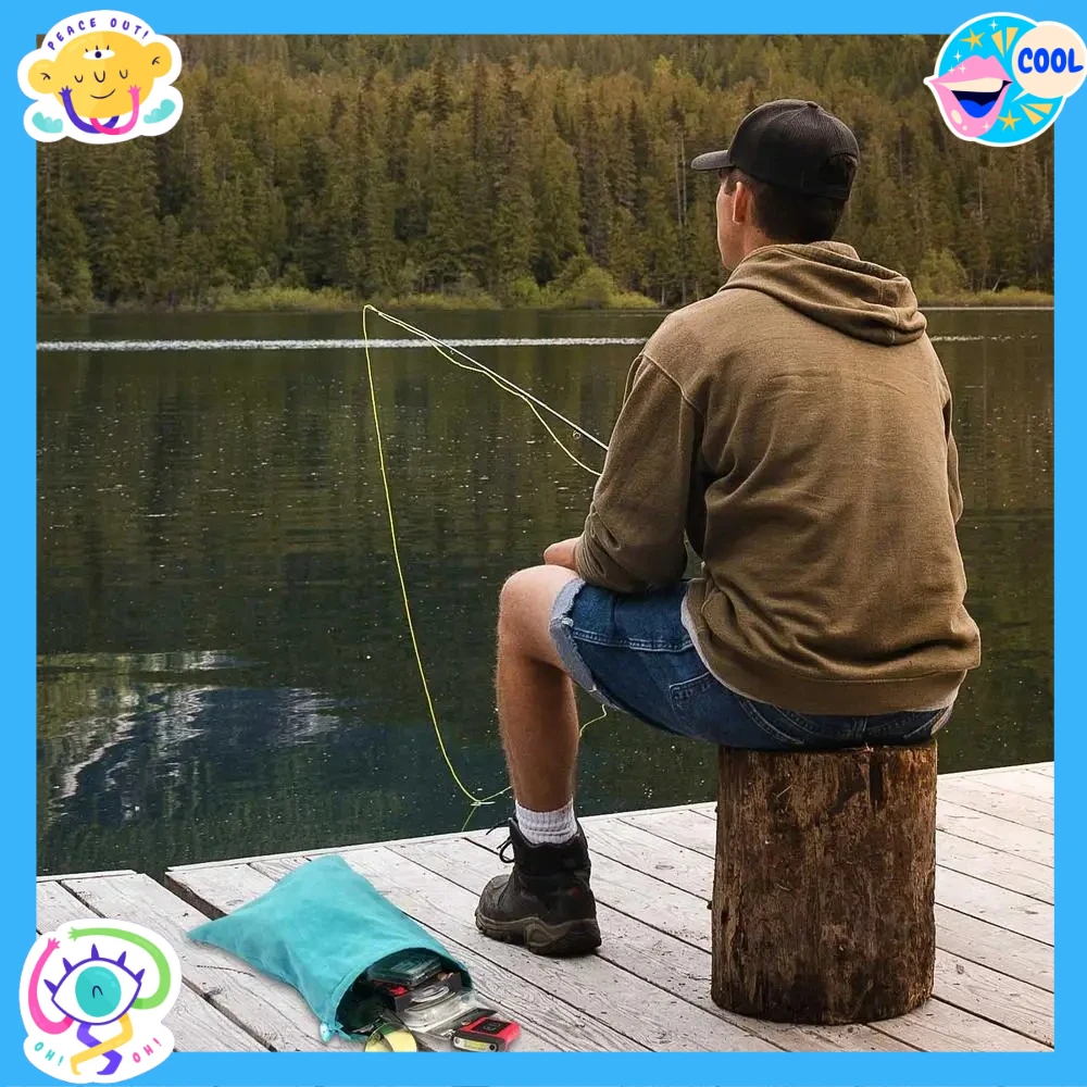 Torba na akcesoria wędkarskie, torba na kołowrotek, przenośna torba ochronna na kołowrotek ze sznurkiem