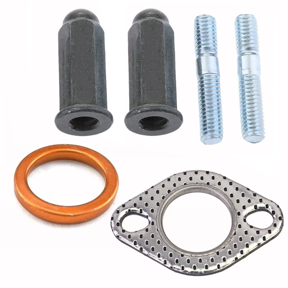 Roller Auspuff bolzen & Dichtung Metall Auspuff bolzen Muttern Set passend für gy6125cc 150cc Roller ATVs Go Karts Moped Quad