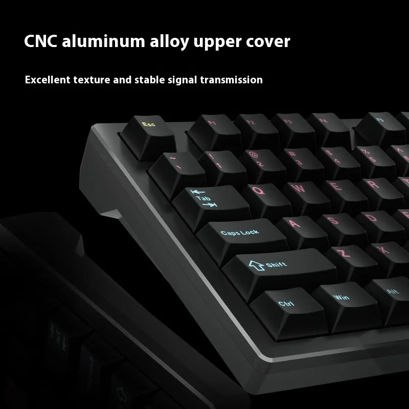 Original ATK V100 Pro Mechanical Keyboard 3-mode Aluminum Alloy Hot Swap RGB 1ms Laptop Gamer Custom PC Gaming Keyboard Gifts